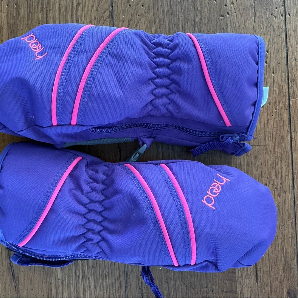 Head Kids Mittens in Purple and Pink Size Small